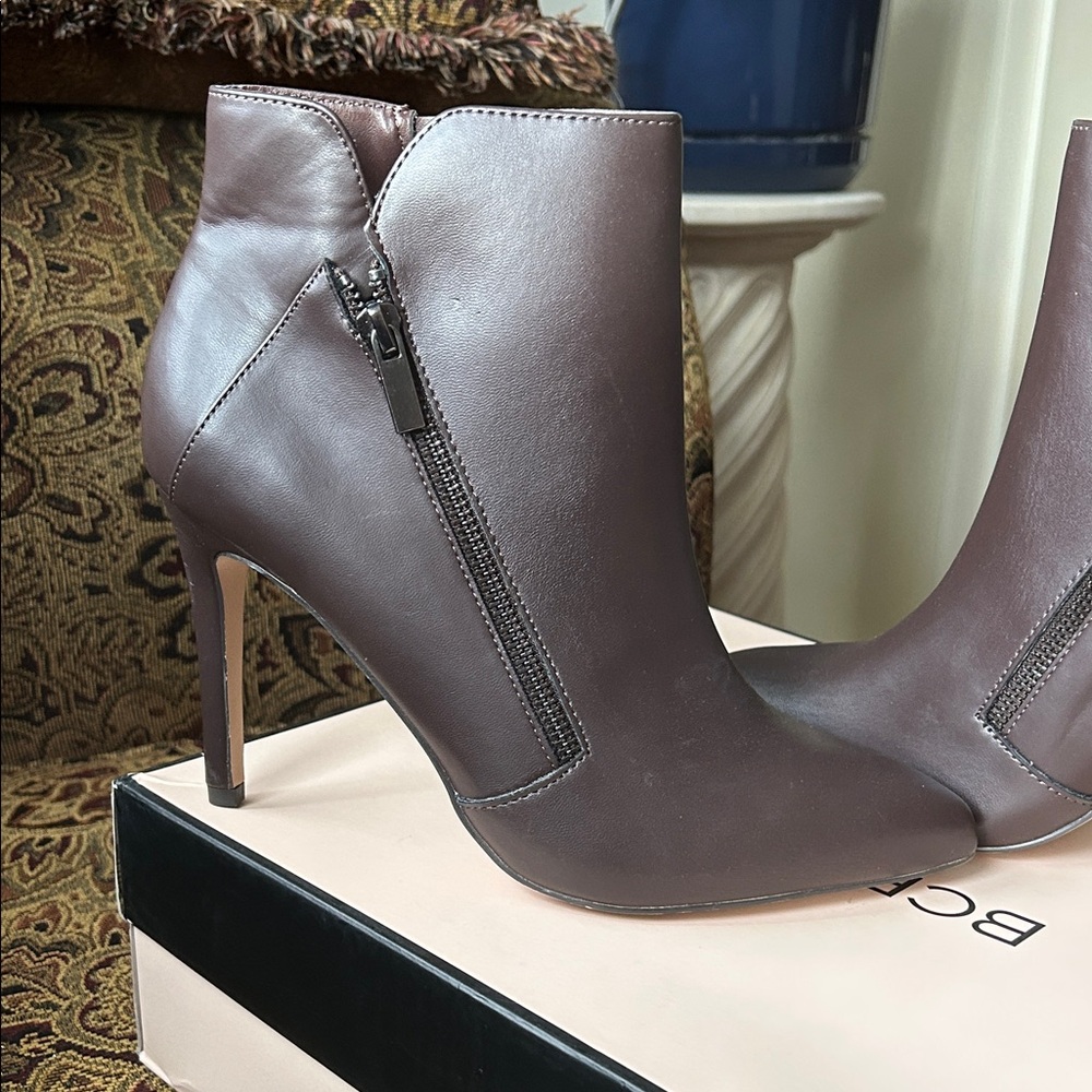 BCBGeneration Chocolate Ankle Booties
